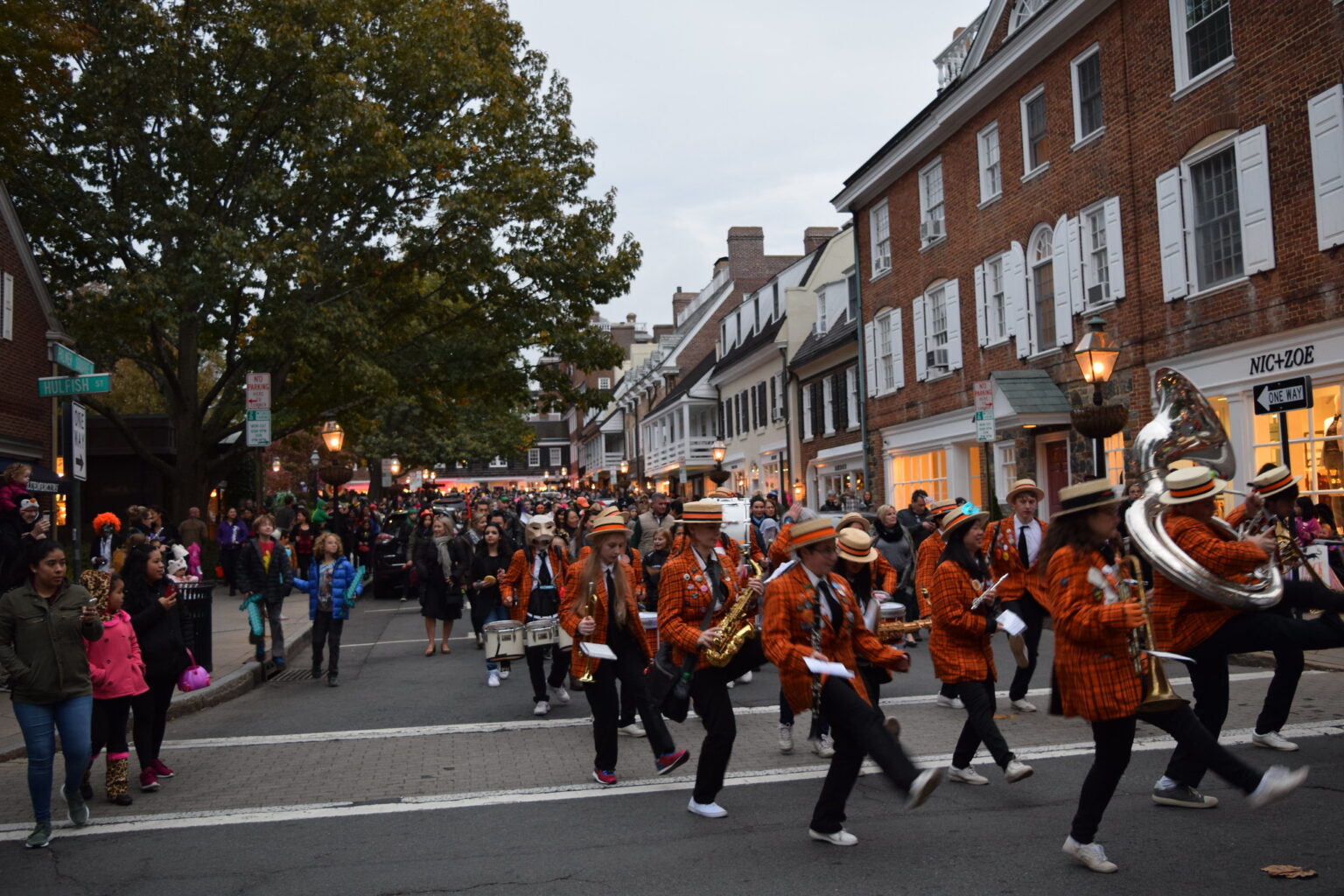 Princeton University Band Leads the Hometown Halloween Parade