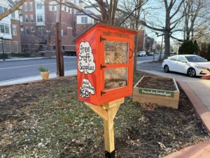 Free Art Supply Pantry outside the front of the ACP